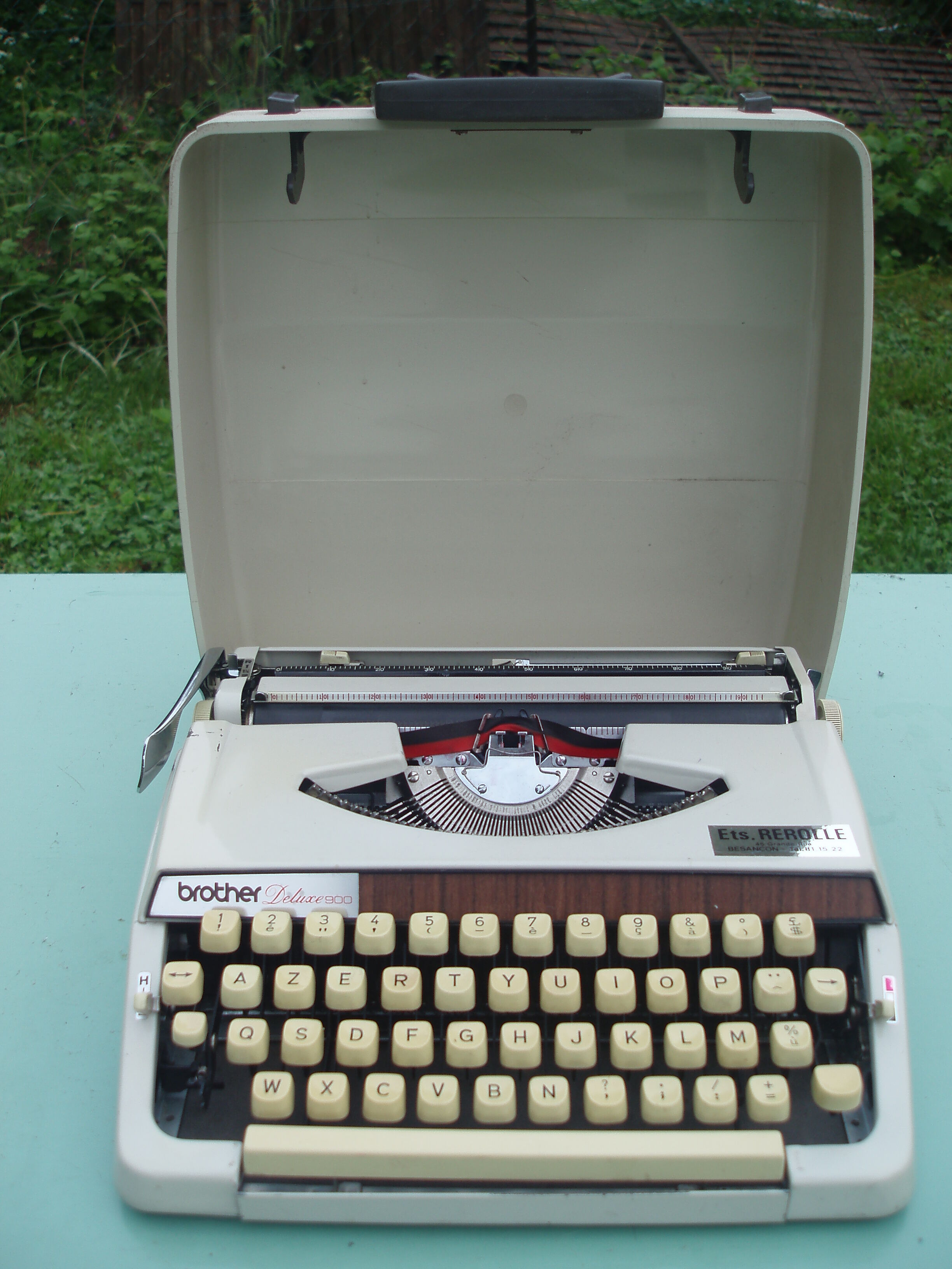Typewriter Brother of luxury  with suitcase