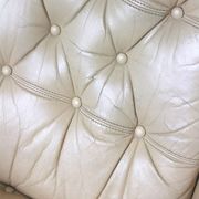 Vintage Finnish Leather Swivel Lounge Chair with Adjustable Recline, 1970s