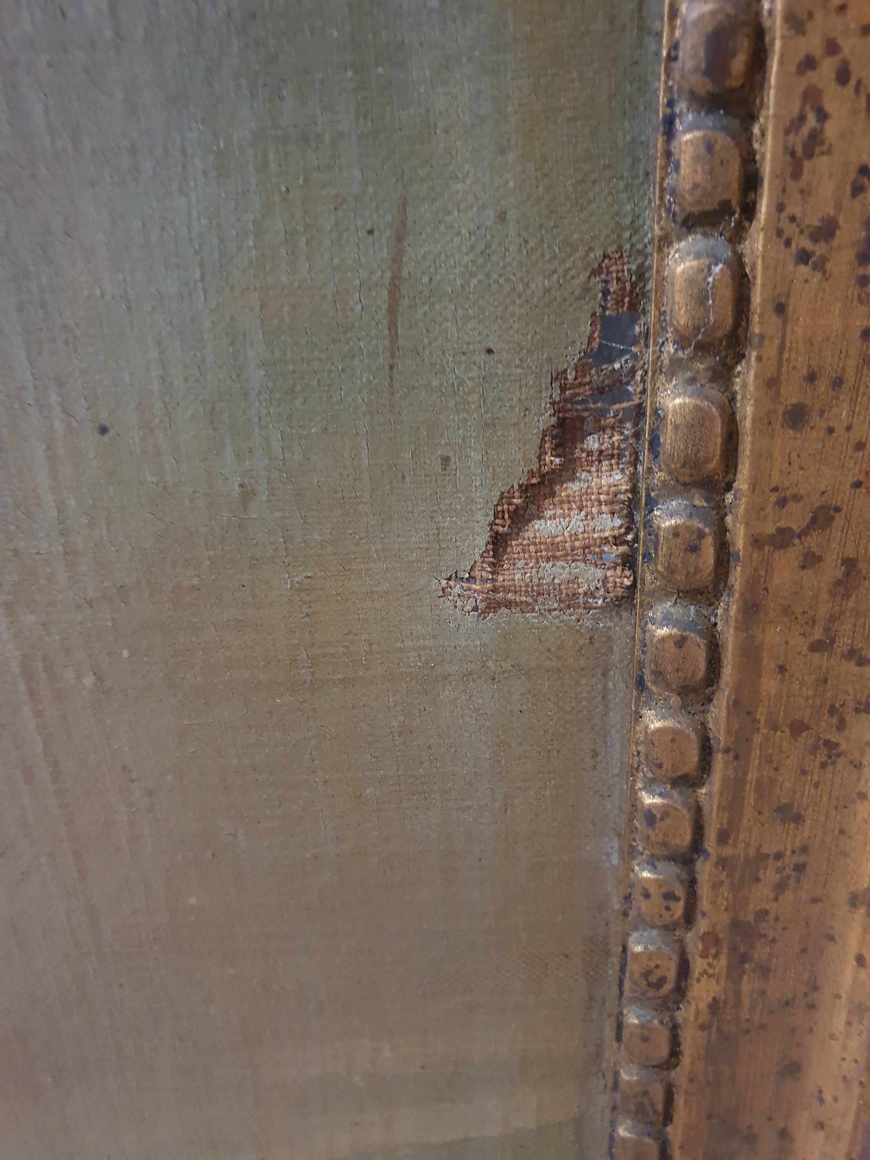 Masonic trumeau "Here are my pleasures" early 19th century - 147×74cm