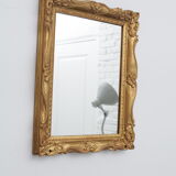 Gilded wooden mirror with leaf