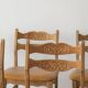 Henning Kjærnulf, chaise de salle à manger en chêne massif (ensemble de sept)