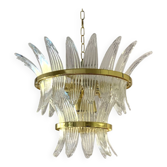 Palmette Murano glass chandelier