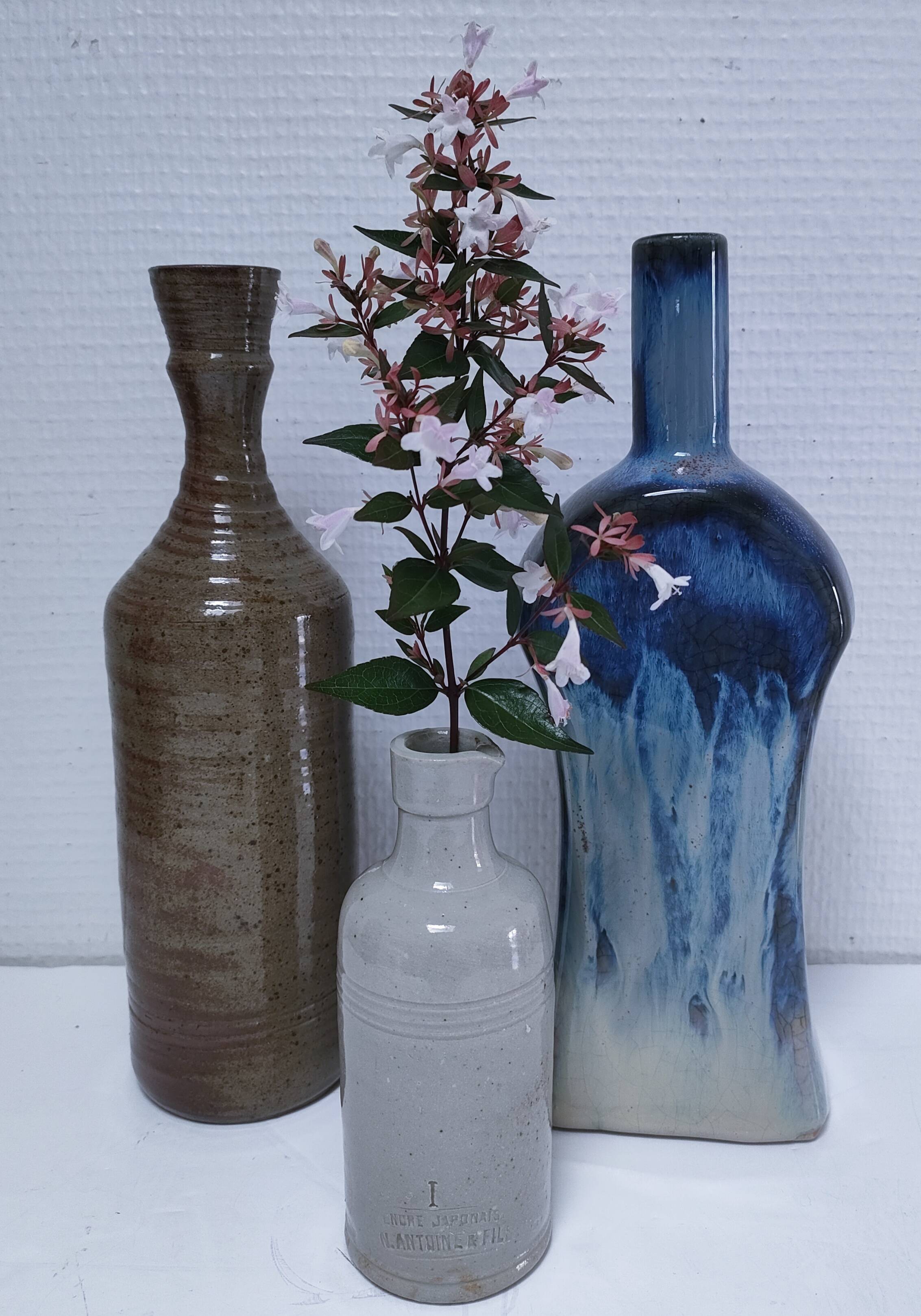 Three vintage soliflore ceramics