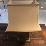 Lampe en bronze et abat-jour d’origine