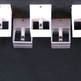 Modern Minimalist Metal Square Sconces by Philips - Set of 7