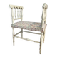 Straw-seated bench, late 19th/early 20th century (formerly a piano bench)