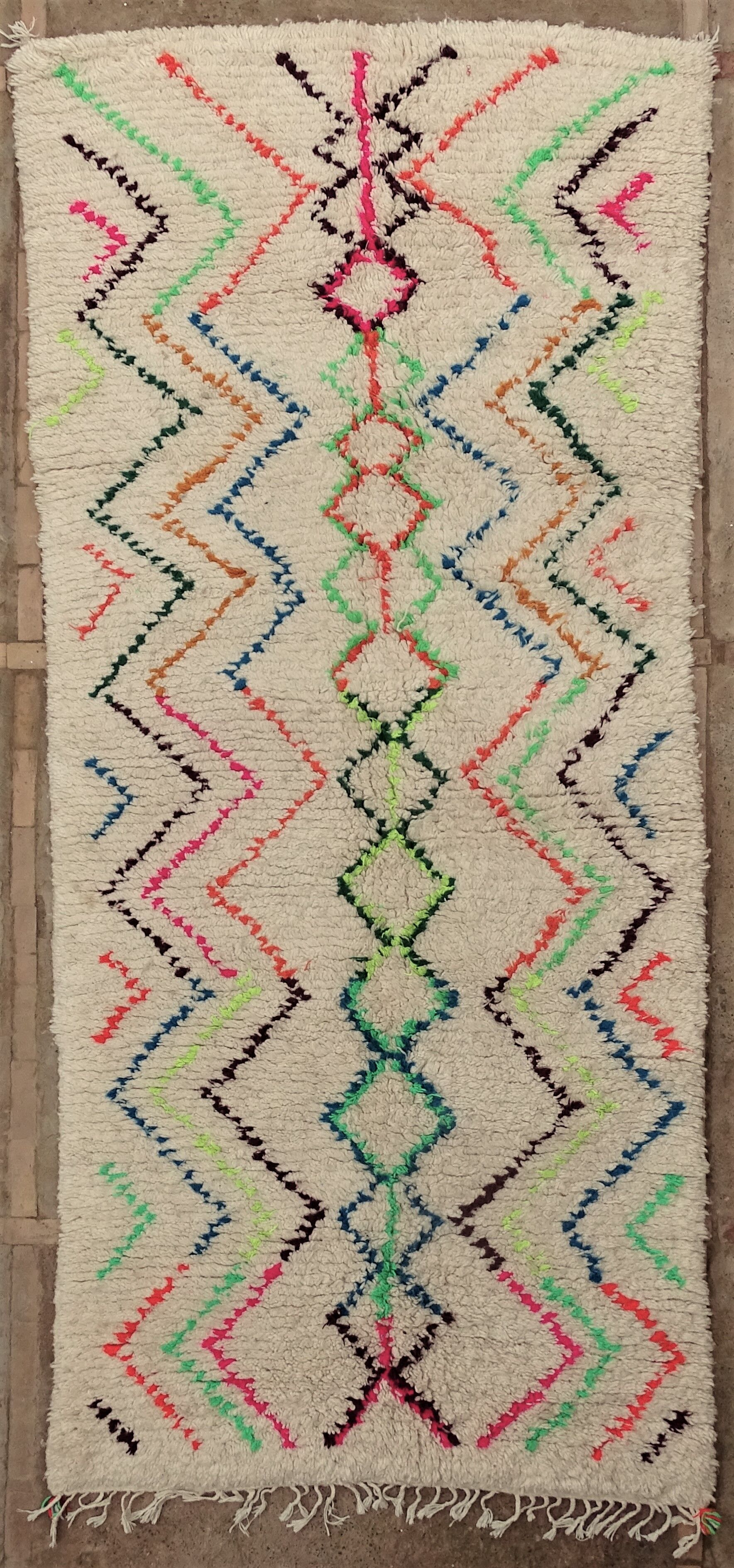 Tapis marocaines berbère authentique azilal 260x120 cm as51285