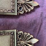 Pair of brass cleaning plates