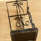 Porte-parapluie en fer forgé fait main - Vintage