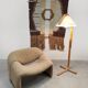 Domus floor lamp with vintage Swedish design by Jan Wickelgren.
