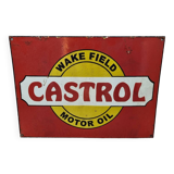 Castrol enameled plate from 1960