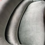 Water green velvet toad sofa