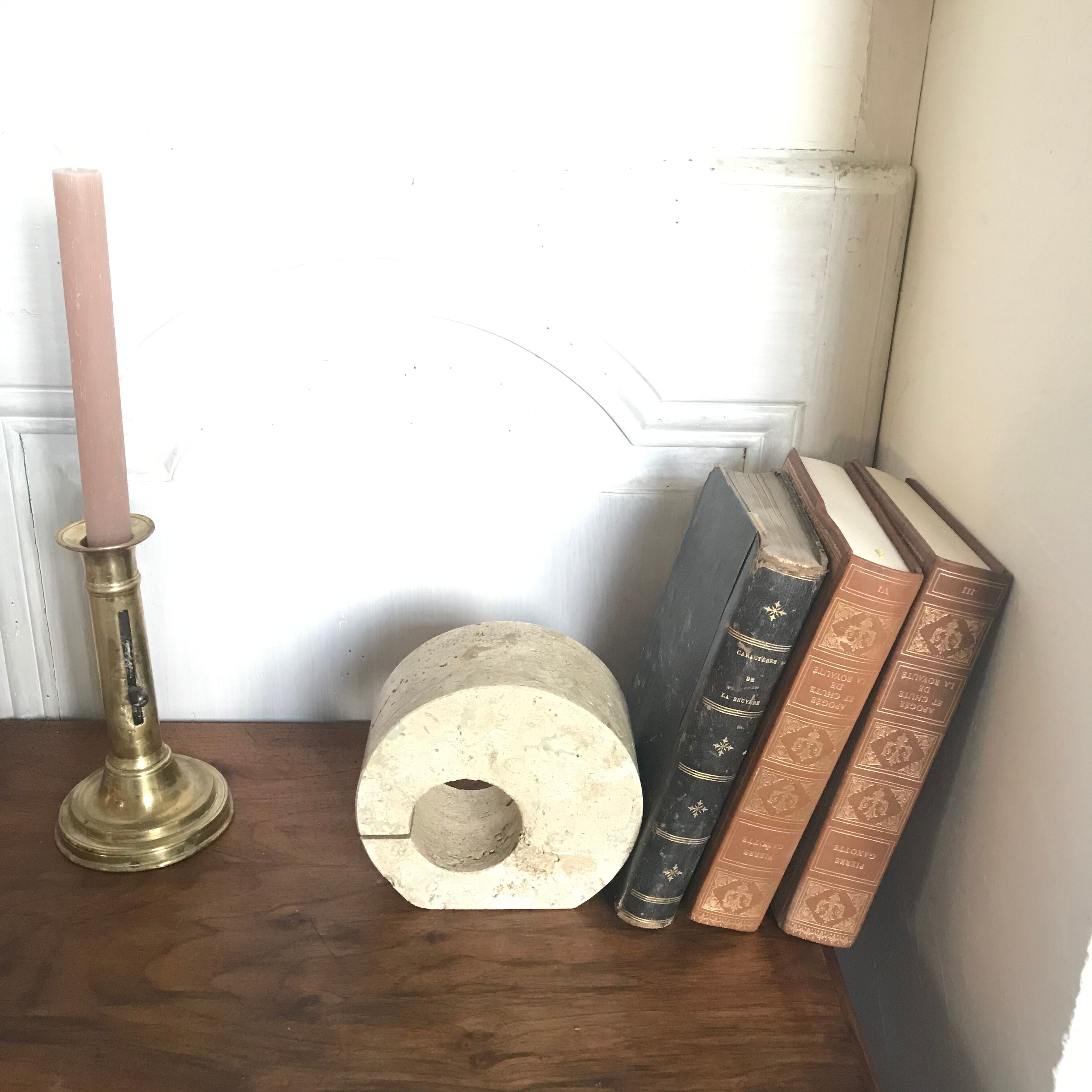 Travertine bookends