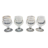 4 verres à liqueur anciens
