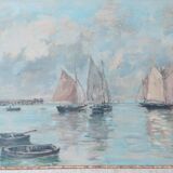 Marine lithograph reproduction table