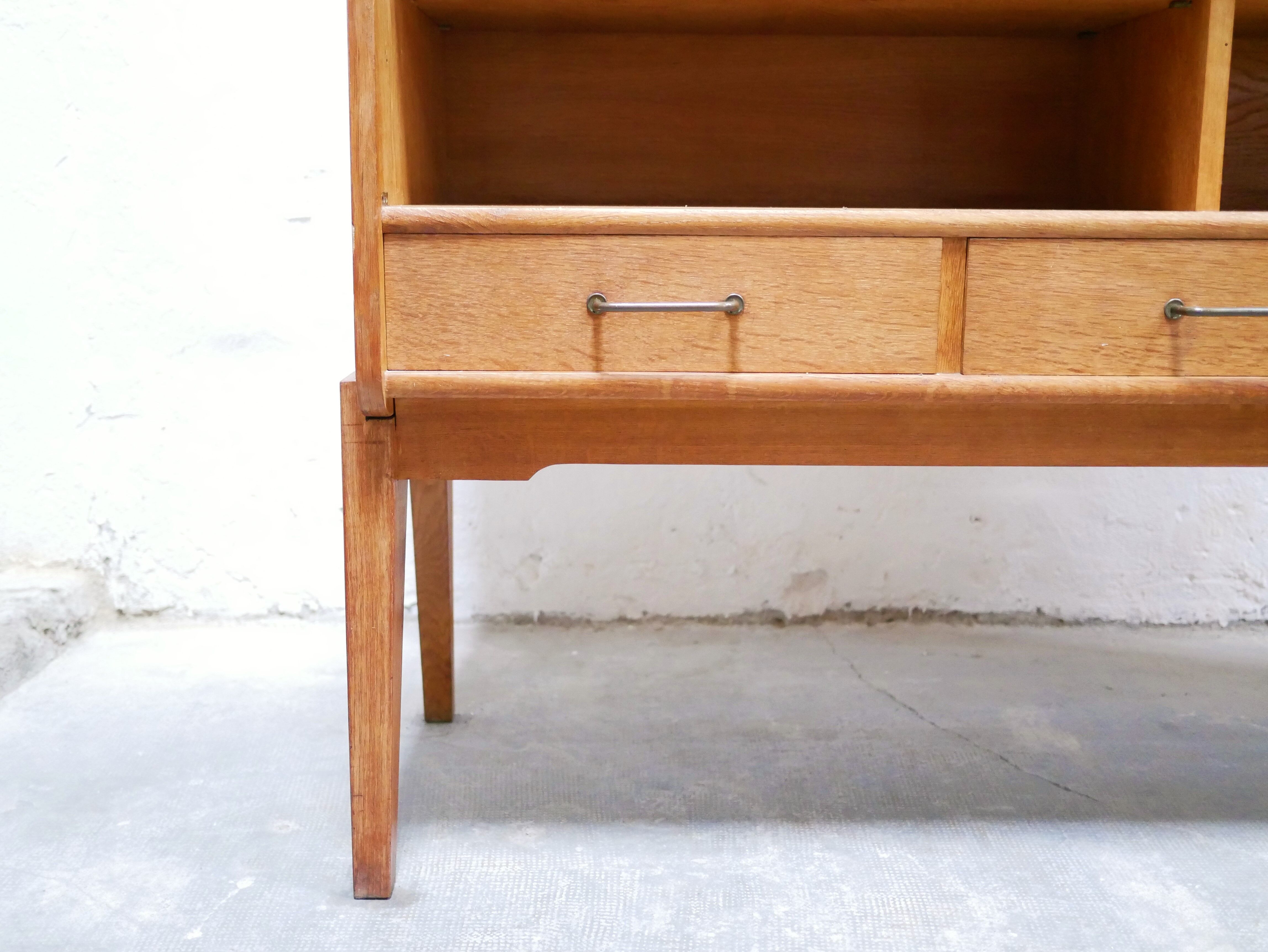 Vintage wooden sideboard library