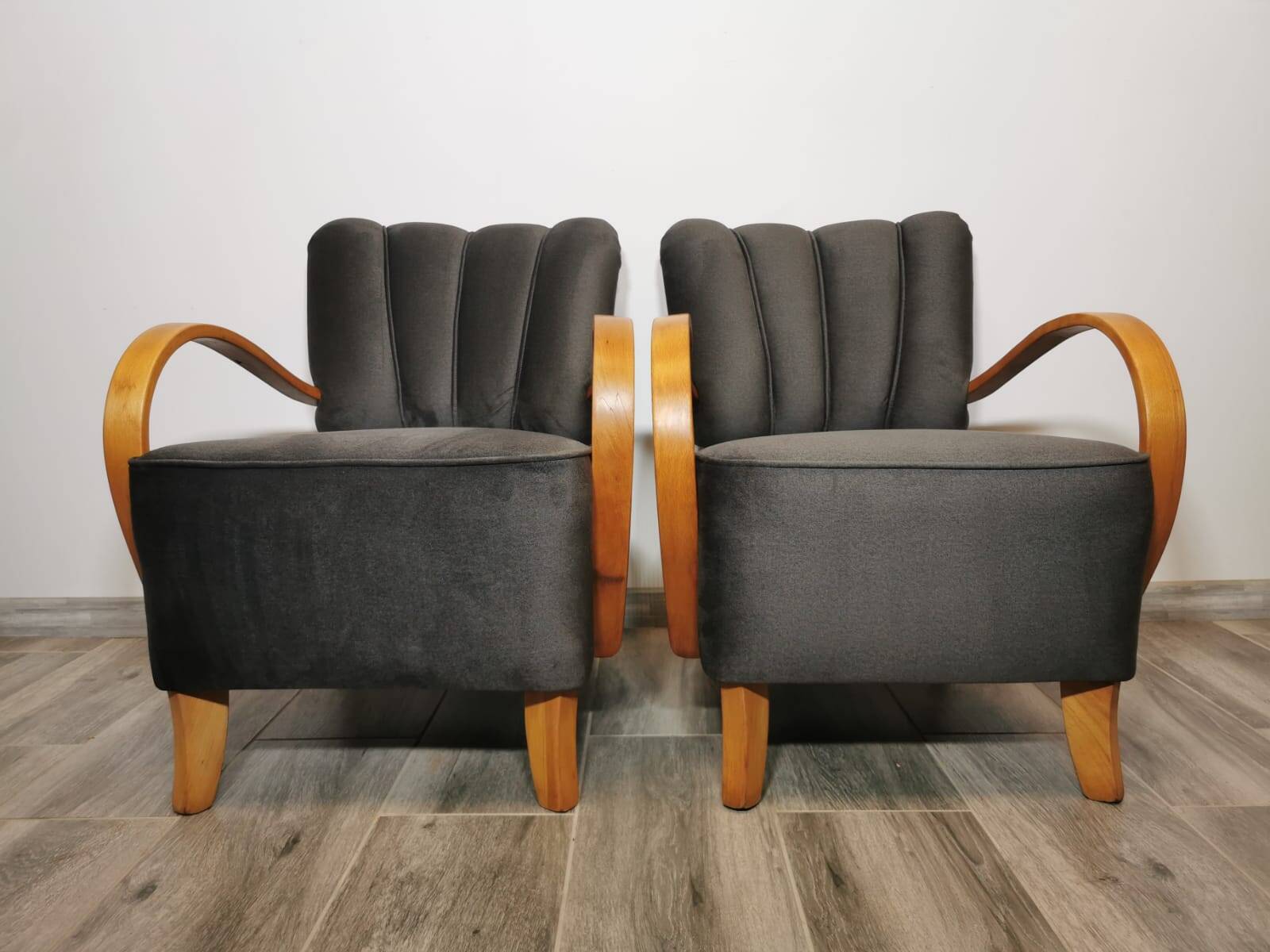 Armchairs by Jindřich Halabala, 1950s, Set of 2