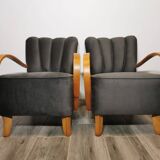 Armchairs by Jindřich Halabala, 1950s, Set of 2