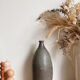 Vase gris en céramique