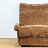 2 vintage velvet armchairs from the 1960s