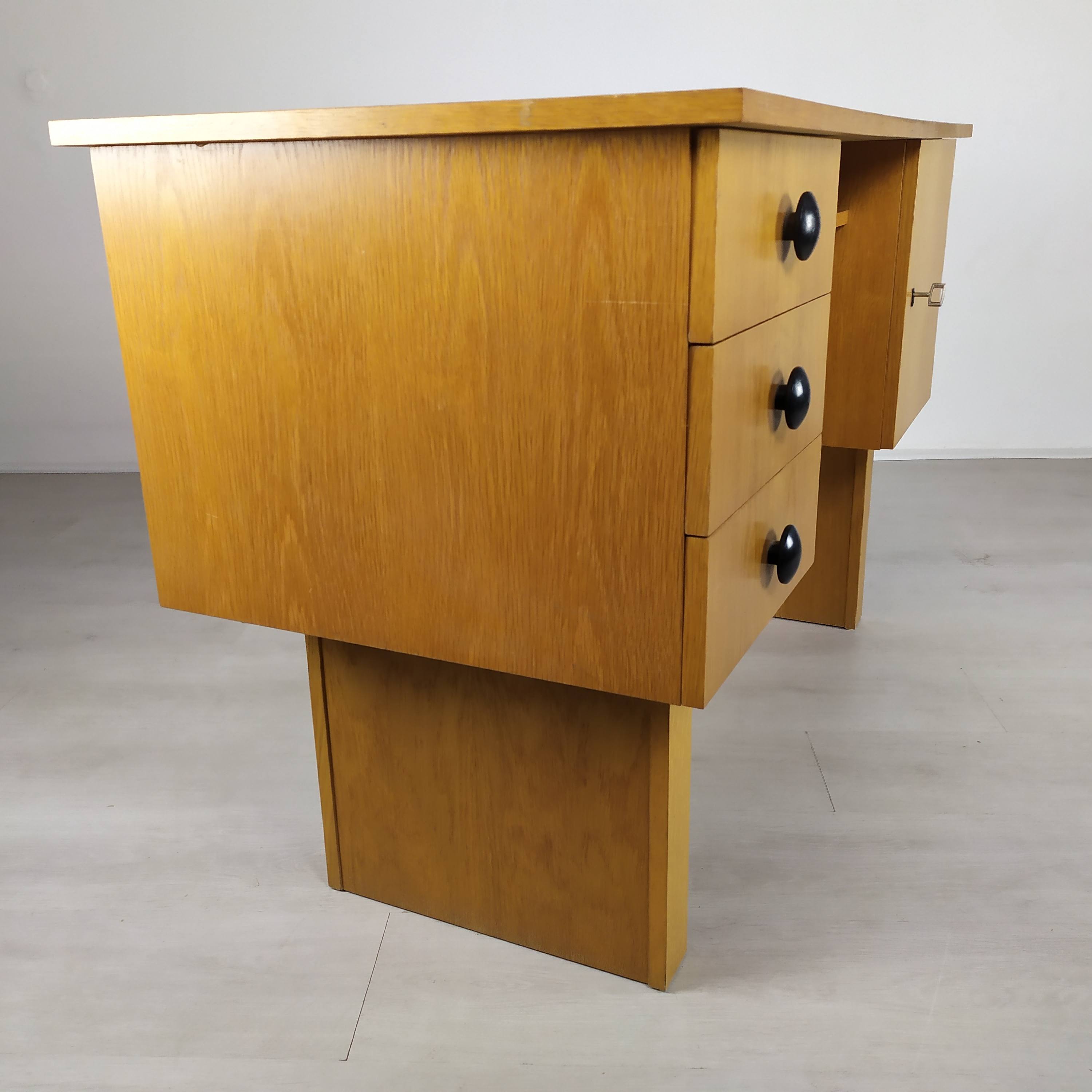 Bureau chêne vintage