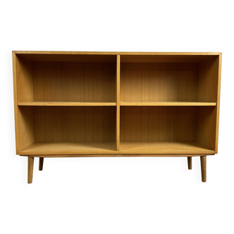 Vintage Scandinavian open bookcase in oak, 1960s