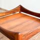 Ensemble danoise avec fauteuil, repose-pieds et table par Kristian Vedel