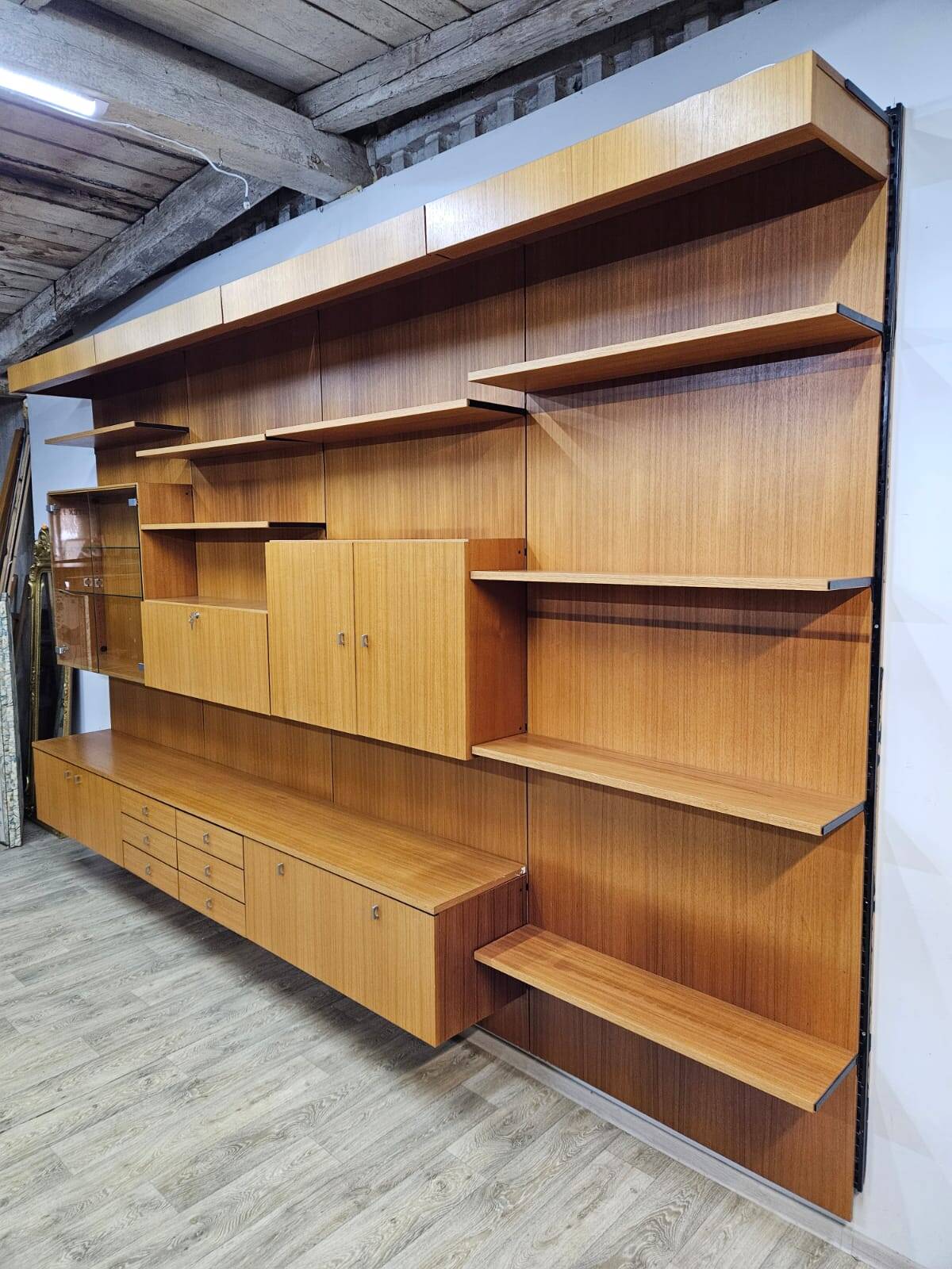 Modular teak shelf / germany / 1970s / cadovius style / kai kristiansen