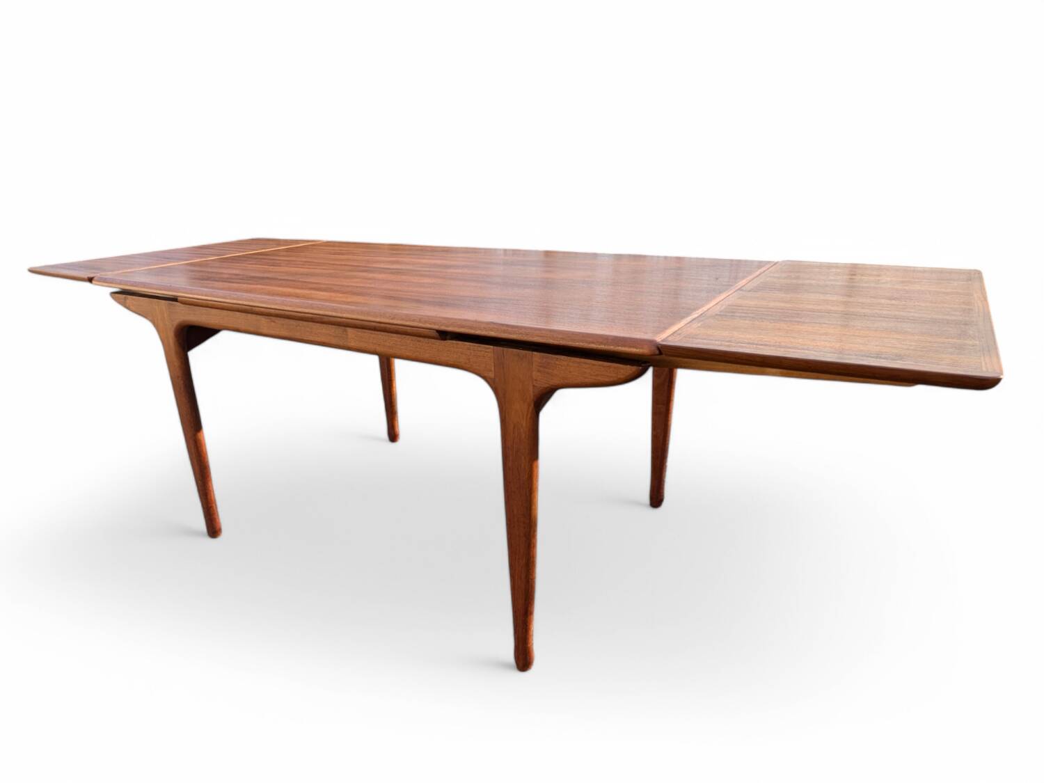 Vintage Teak dining table, "Paris TV cabinet" 1960 + extensions