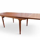 Vintage Teak dining table, "Paris TV cabinet" 1960 + extensions