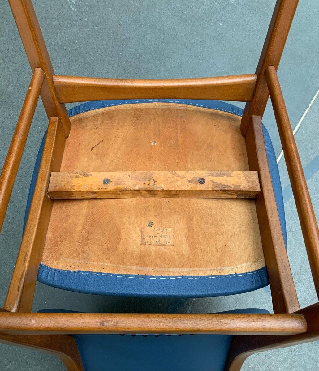 Ensemble de chaises en bois de style mi-siècle