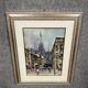 Italian School: oil on canvas mounted on panel circa 1900 view of Milan