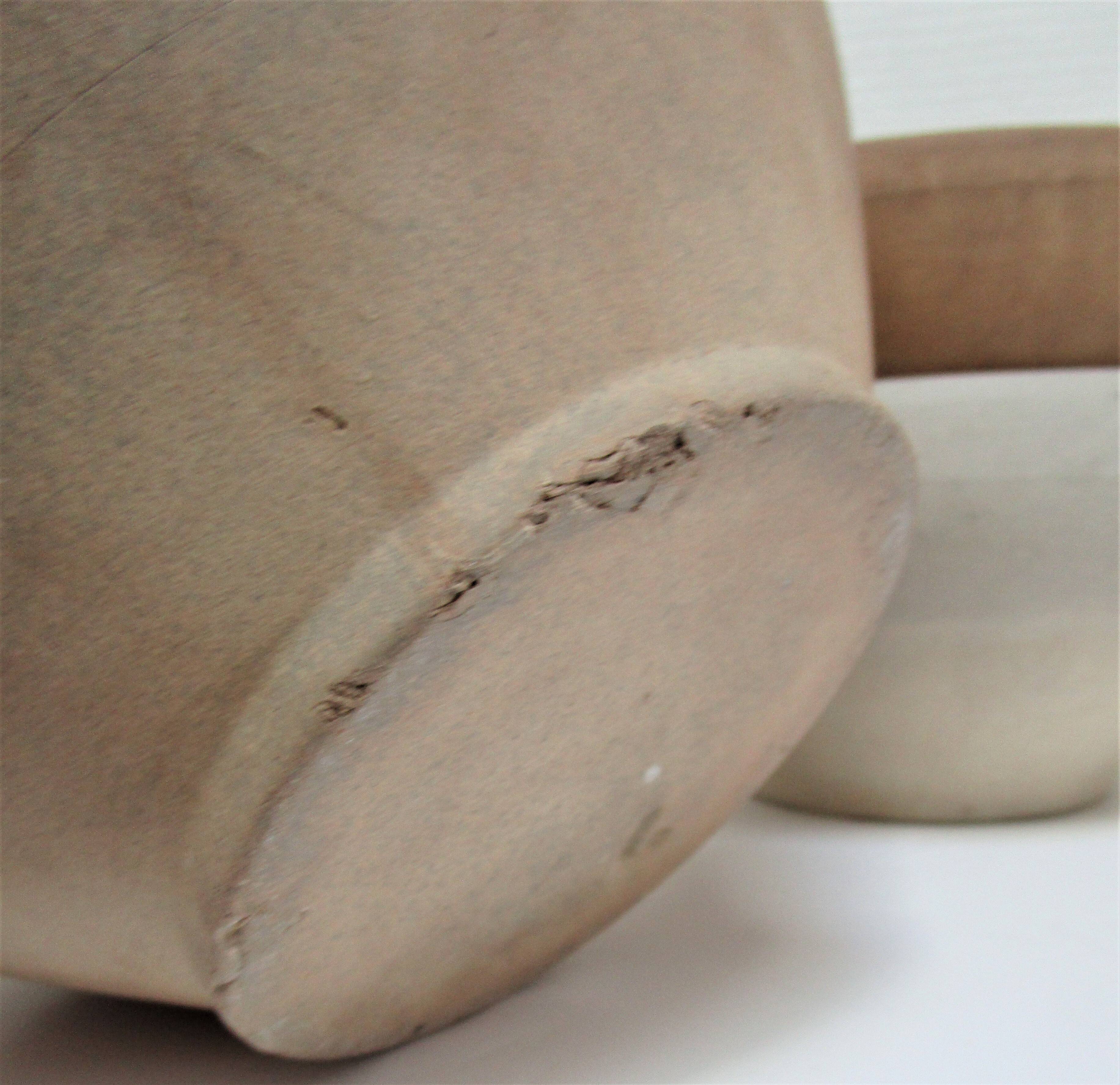 Three XL bowls and old stoneware dish