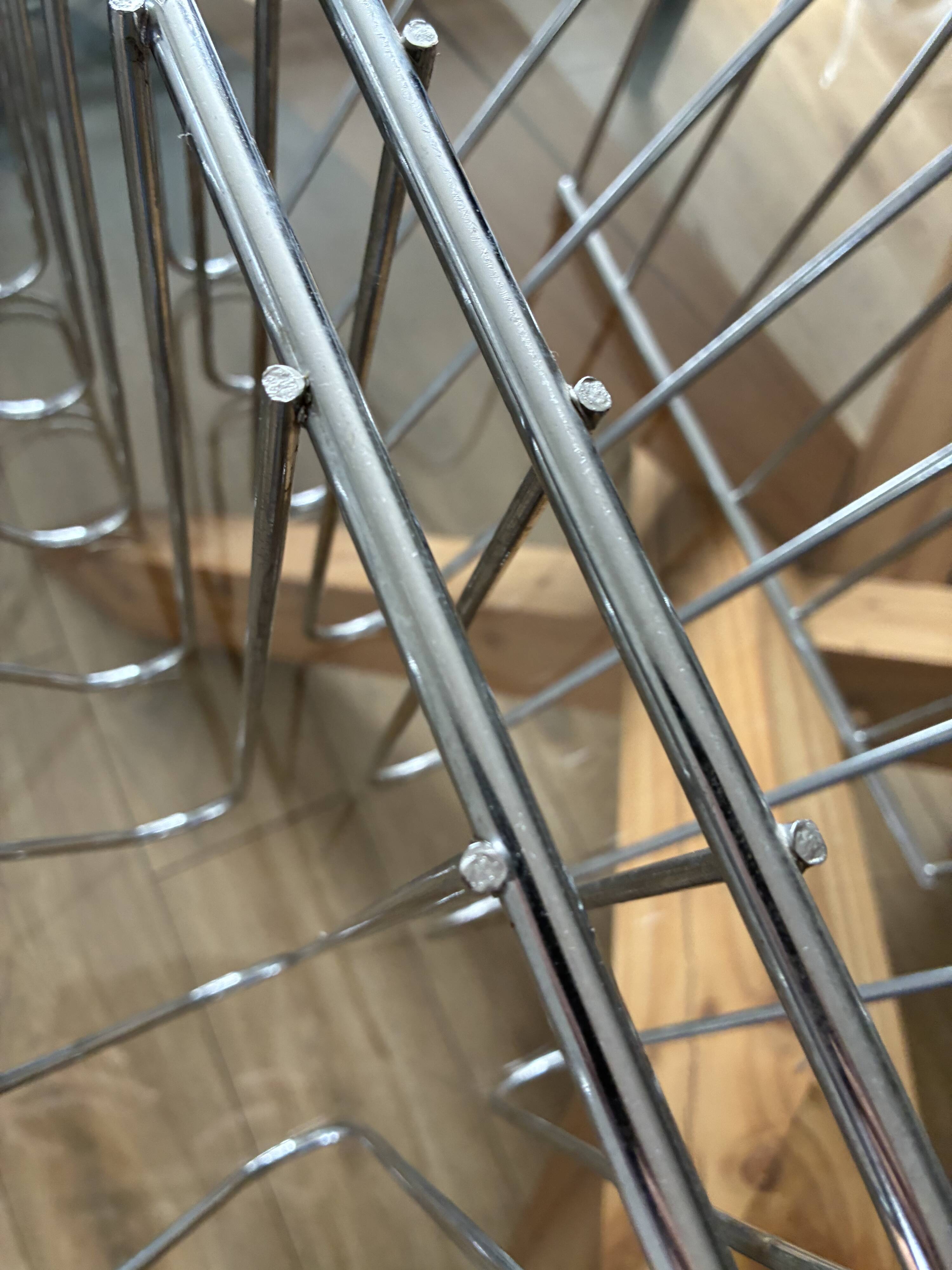 Pair of magazine or vinyl racks Z François Arnal