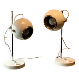 Duo of Delmas house Eyeball lamps