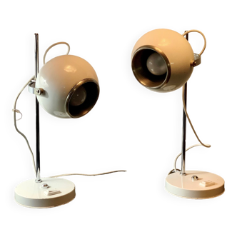 Duo of Delmas house Eyeball lamps