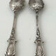 Beautiful pair of Louis XV style silver salt cellars