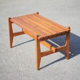 Petit Banc ou table à lattes bois vintage style scandinave, banc bois, table basse bois,