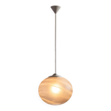 Peill & Putzler globe pendant lamp with bubble glass shade