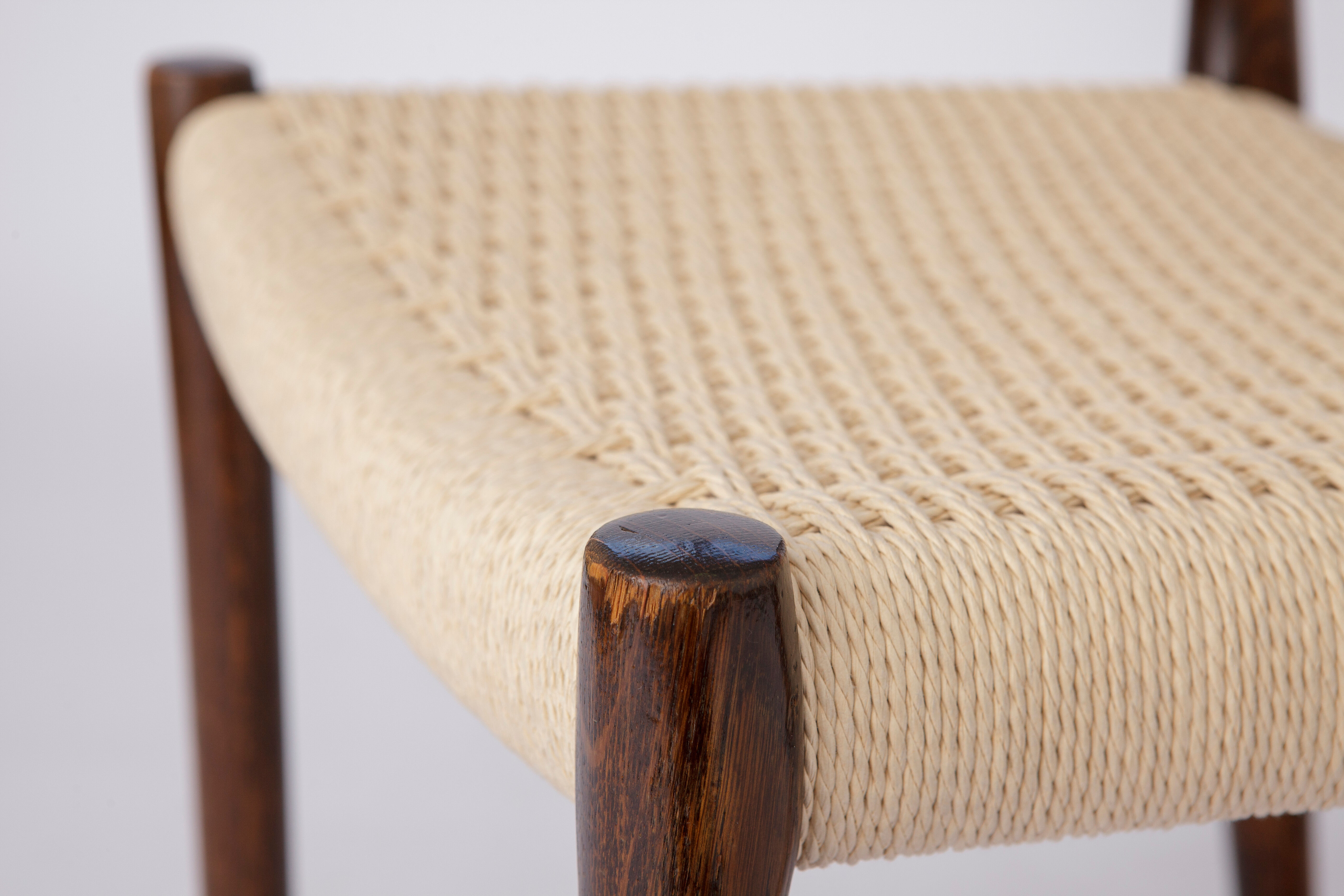 Pair of Niels Møller chairs #84 Danish 1970s vintage