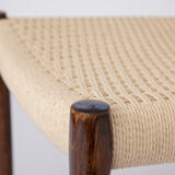 Pair of Niels Møller chairs #84 Danish 1970s vintage