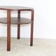 Vintage round pinewood coffee table, Czechoslovakia, 1970´s