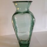 Trapeze vintage thick glass vase