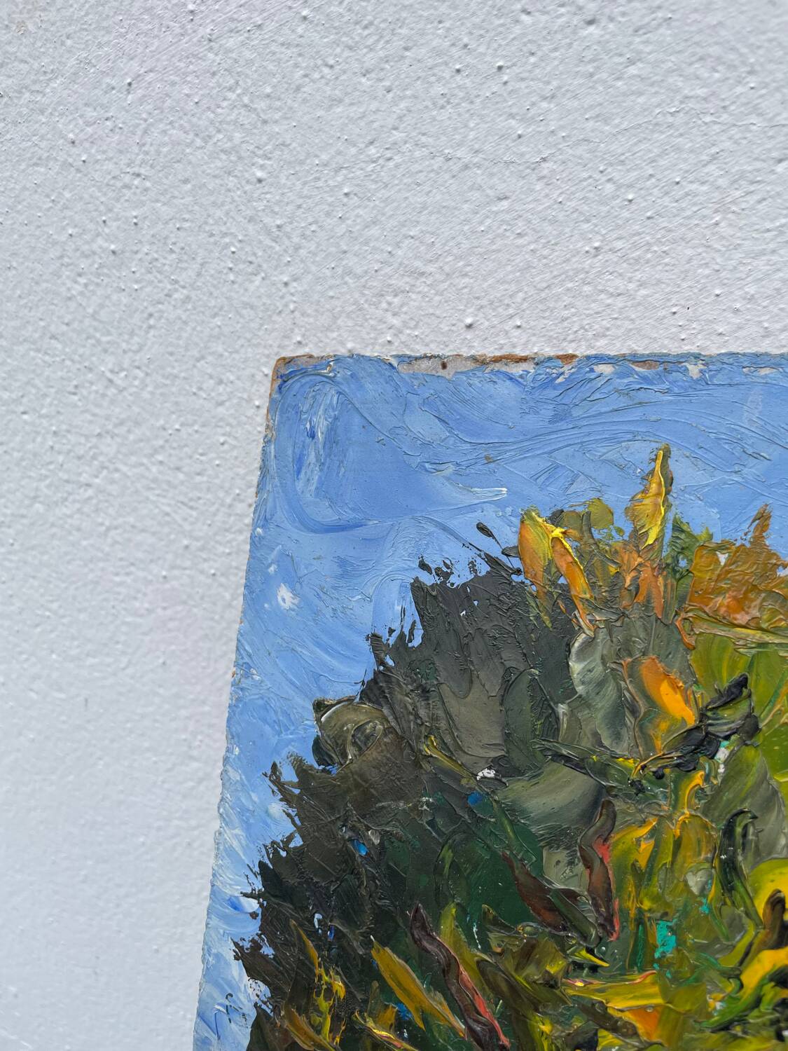 Oil knife painting landscape