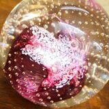 Pink paperweight, Caithness sulphide