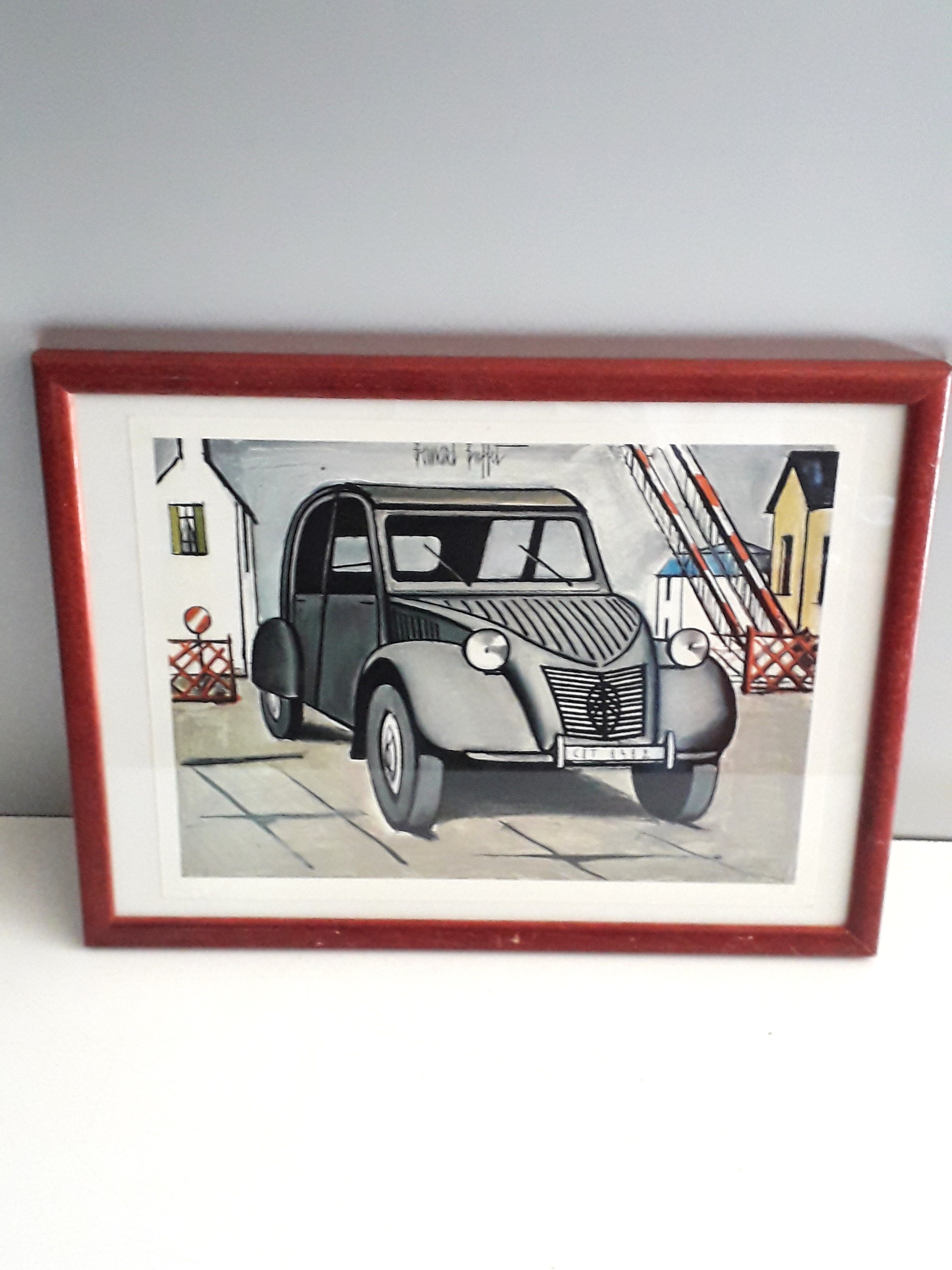 Bernard Buffet Citroën drawing 1985