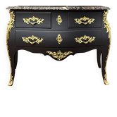 Commode Sauteuse Louis XV avec Marbre