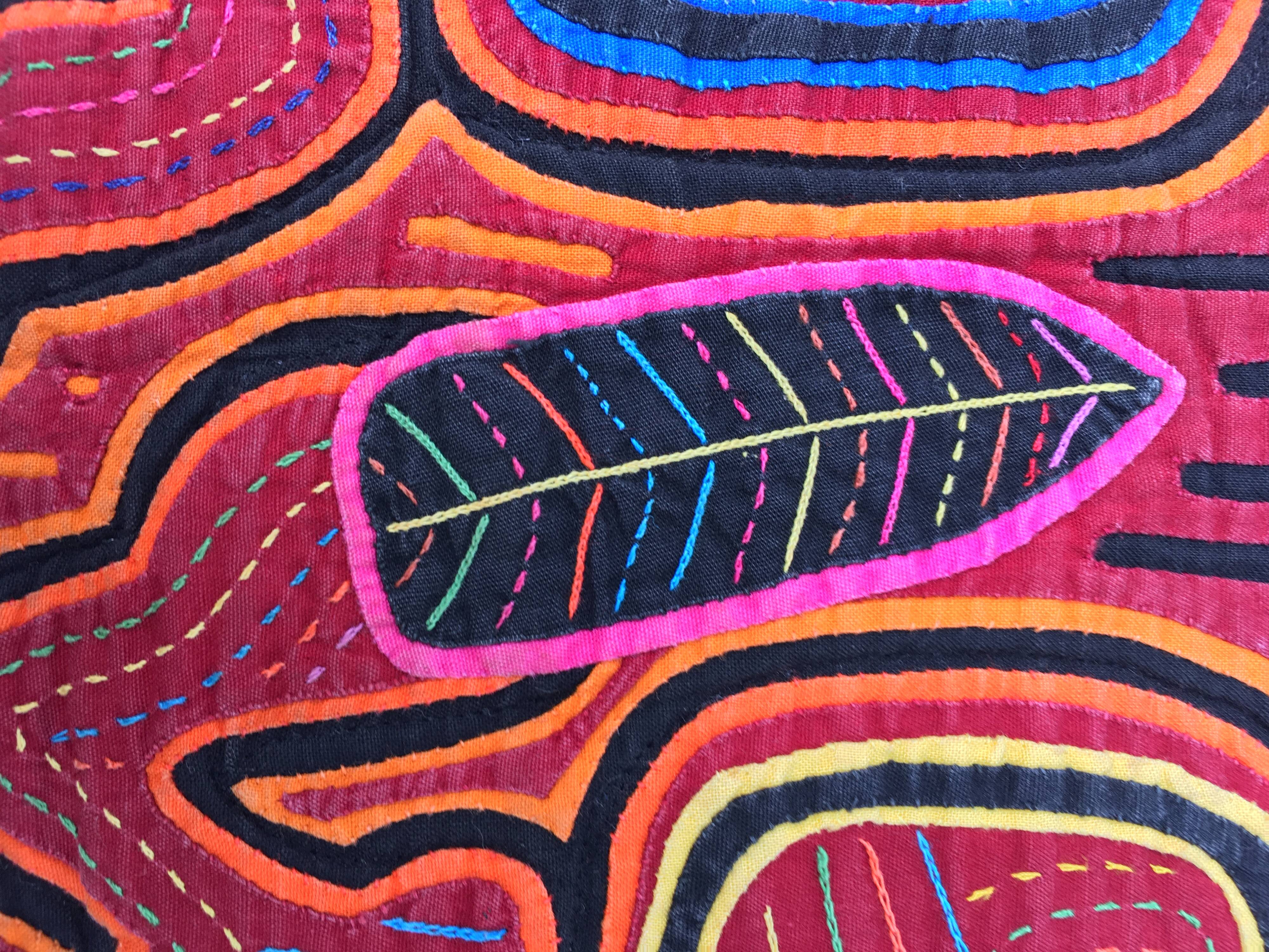 Textile painting mola from Panama