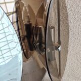 Smoked glass bathroom mirror, Italian design, 1980s