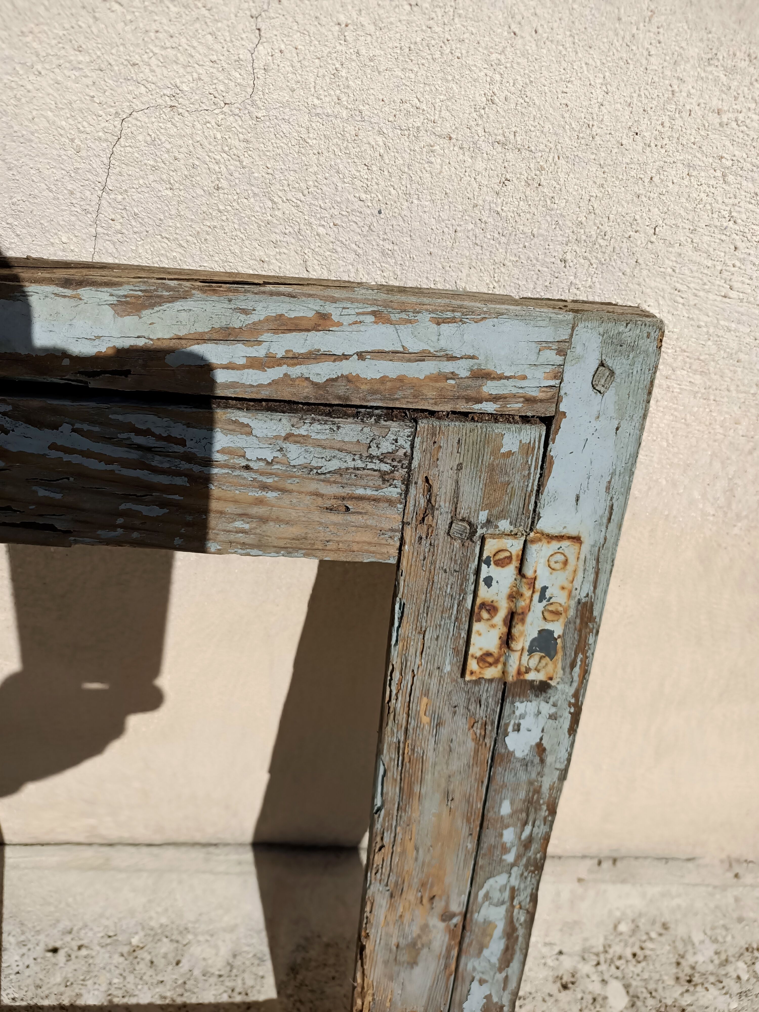 Old wooden fenestron 35x55 cm